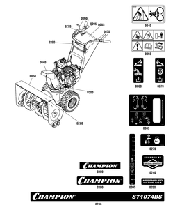 Part Location Diagram of 706599 Murray Decal, Chute